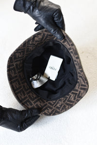 Fendi Wool Green Bucket Hat