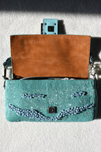 Fendi Re-Edition Turquoise Stone/Bead Baguette