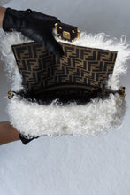 Fendi Fur Effect Mohair Wool Medium Baguette