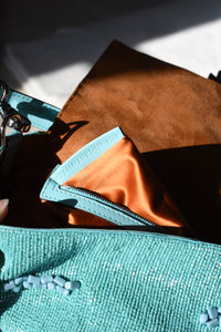 Fendi Re-Edition Turquoise Stone/Bead Baguette