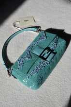 Fendi Re-Edition Turquoise Stone/Bead Baguette