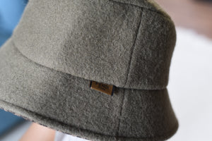 Fendi Wool Green Bucket Hat