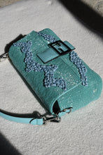 Fendi Re-Edition Turquoise Stone/Bead Baguette