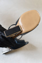 Fendi First Metallic Heel Slide Sandals