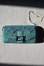 Fendi Re-Edition Turquoise Stone/Bead Baguette