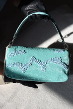 Fendi Re-Edition Turquoise Stone/Bead Baguette
