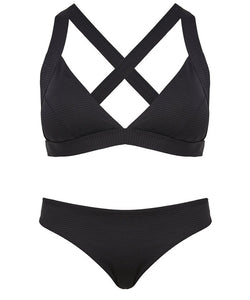 Onia x Theory Alexandra Ribbed Texture Bikini Top