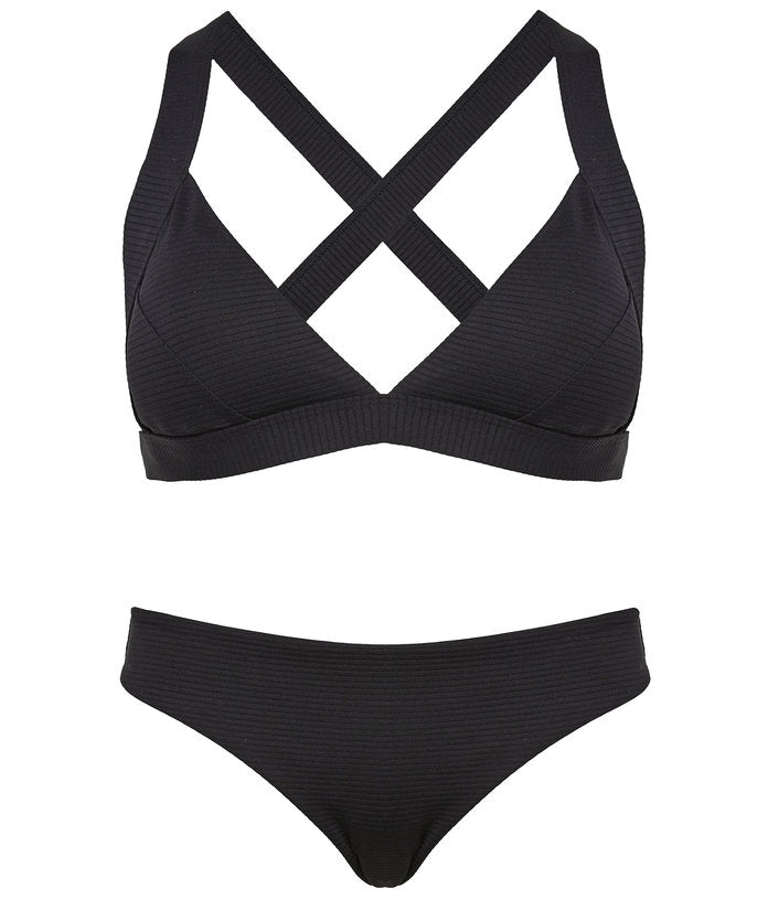 Onia x Theory Alexandra Ribbed Texture Bikini Top