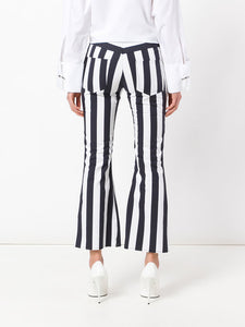 MARQUES'ALMEIDA striped flared trousers