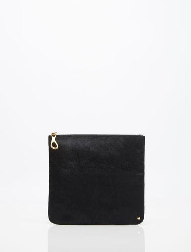 Halston Heritage ELSA PONY HAIR W LUXE FULL GRAIN POUCHETTE
