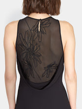 Halston Heritage Embroidered Flowy Dress