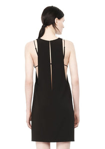 Alexander Wang exposed layer camisole dress black