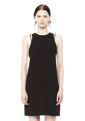 Alexander Wang exposed layer camisole dress black