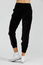 PrismSport track pants in Black velvet