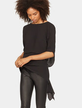 Halston Heritage OPEN DRAPE BACK TOP