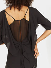 Halston Heritage OPEN DRAPE BACK TOP