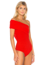 Alix Hewes Red Bodysuit