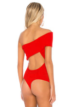 Alix Hewes Red Bodysuit