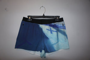 Theory+ "Even" in Kick Pool Print Multi Color Shorts