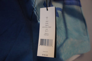 Theory+ "Even" in Kick Pool Print Multi Color Shorts