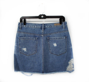 BlankNYC denim zip up skirt
