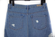 BlankNYC denim zip up skirt