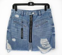 BlankNYC denim zip up skirt