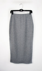 State of being "Ruby" rib grey skirt