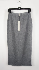 State of being "Ruby" rib grey skirt