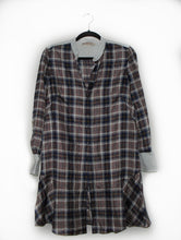 Tory Burch Cora Milano Tartan Plaid Silk Shirtdress