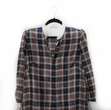 Tory Burch Cora Milano Tartan Plaid Silk Shirtdress