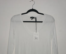 Theory white Jehane Ribbed Shirt