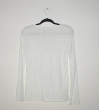 Theory white Jehane Ribbed Shirt