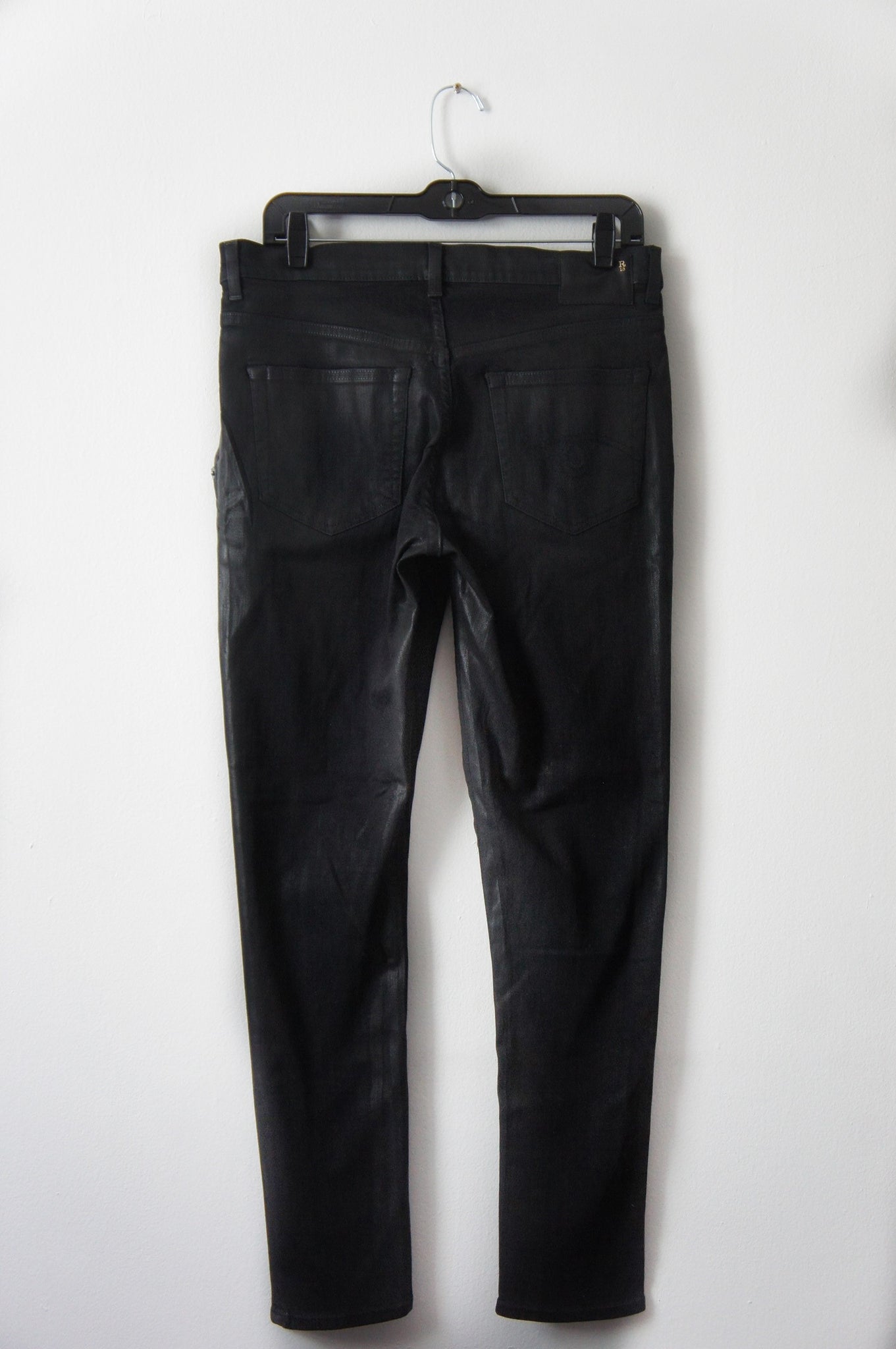 Uoverensstemmelse kit Due R13 x-over waxed black pants – AGN x 13