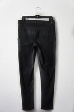 R13 x-over waxed black pants