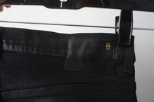 R13 x-over waxed black pants