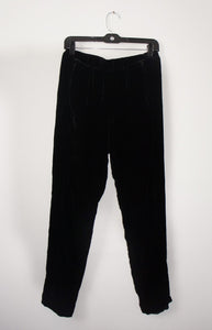 Theory Velvet "thorene" black pants