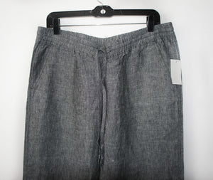 Allen Allen charcoal stitch waist pant