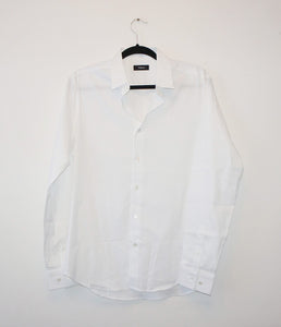 Theory "Sylvian Precise" white button down shirt