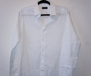 Theory "Sylvian Precise" white button down shirt