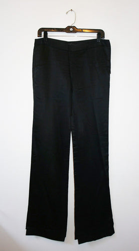 Theory black silk pants