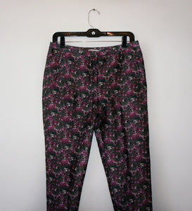Maggy Frances pink floral wide leg pants