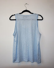 Theory blush blue "akesi neo slub" top