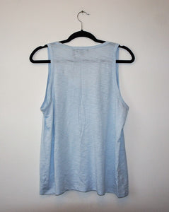 Theory blush blue "akesi neo slub" top