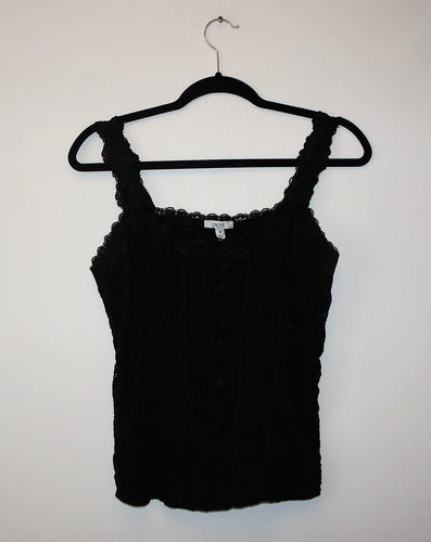Cache black lace top