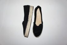 Schutz black espadrille flats