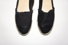 Schutz black espadrille flats