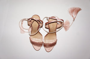 Schutz "Primm" pink satin heels 9B