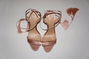 Schutz "Primm" pink satin heels 9B