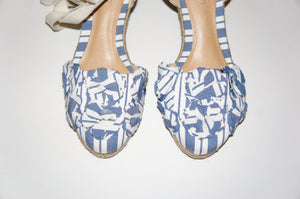 Schutz Women's Blue "Ortiz" wedges